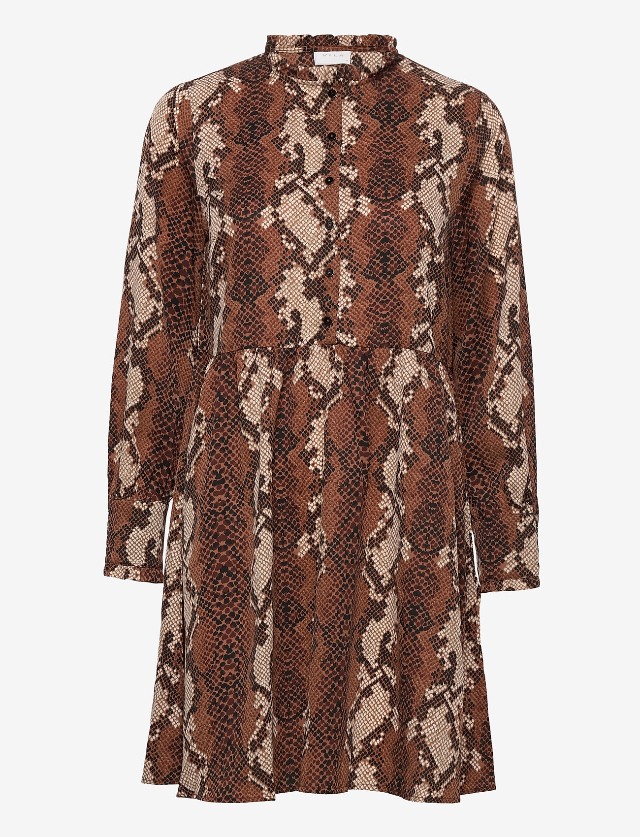 Vila - VITYDA L/S DRESS - tigers eye - 0