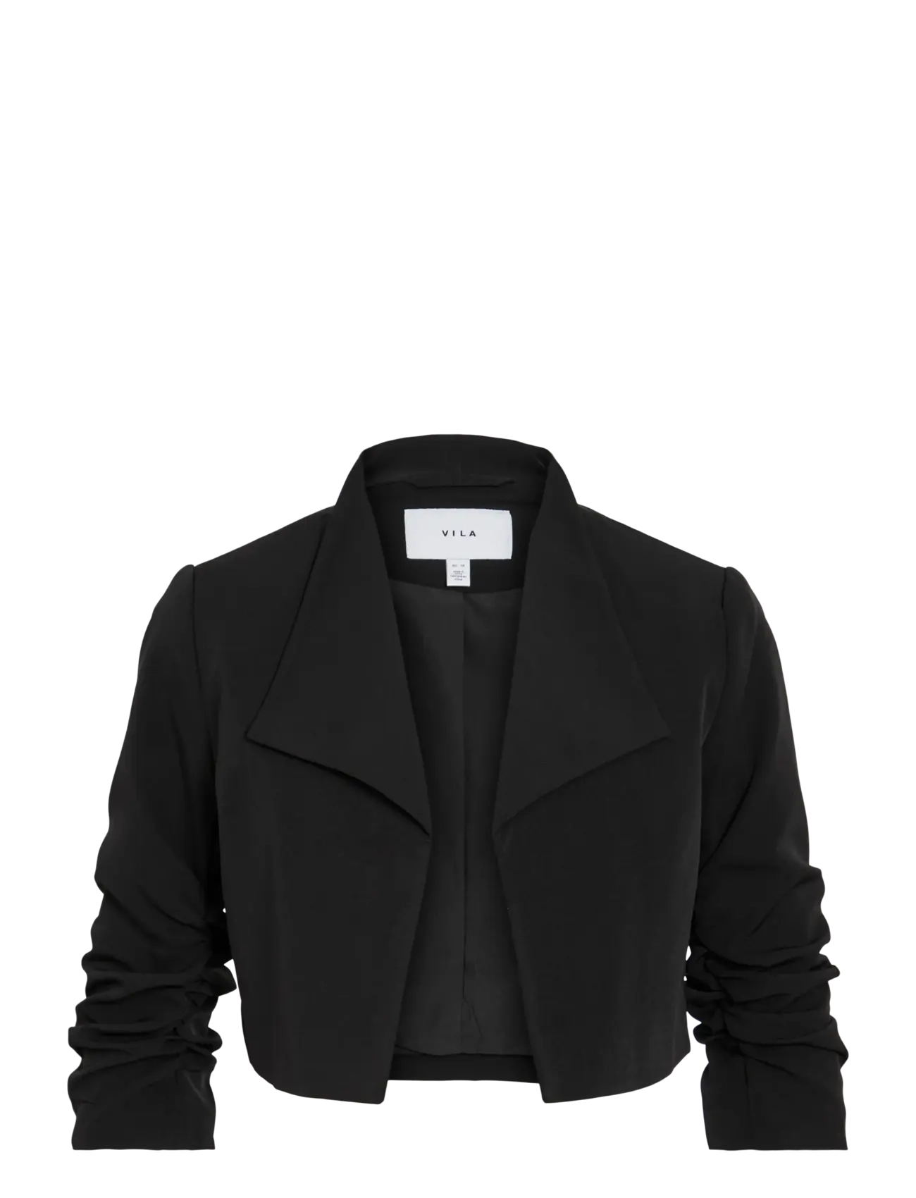 Vila VIHER BIN CROPPED BLAZER - NOOS - Modetrends - BLACK / black
