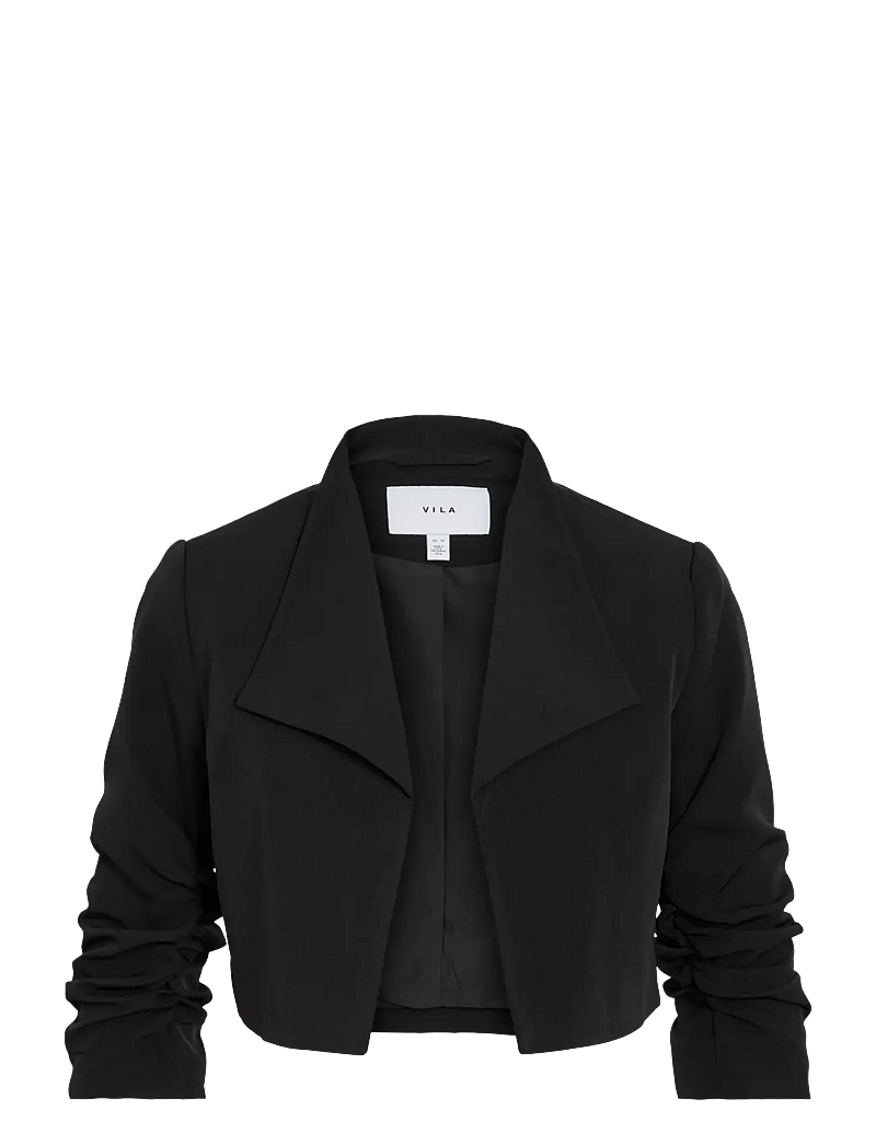Vila - VIHER BIN CROPPED BLAZER - NOOS - cropped-blazer - black - 1