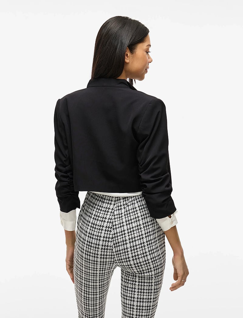 Vila - VIHER BIN CROPPED BLAZER - NOOS - cropped-blazer - black - 3