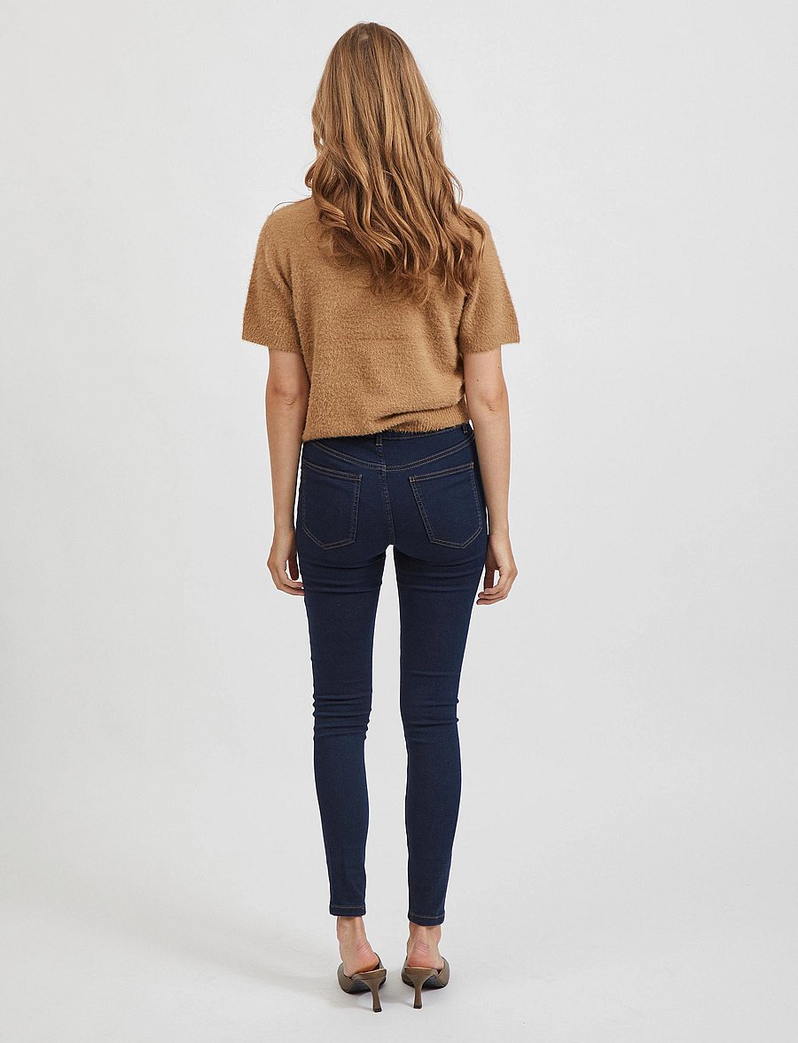 Vila - VIJEGGY ANA RW JEGGING DBD - NOOS - dark blue denim - 3