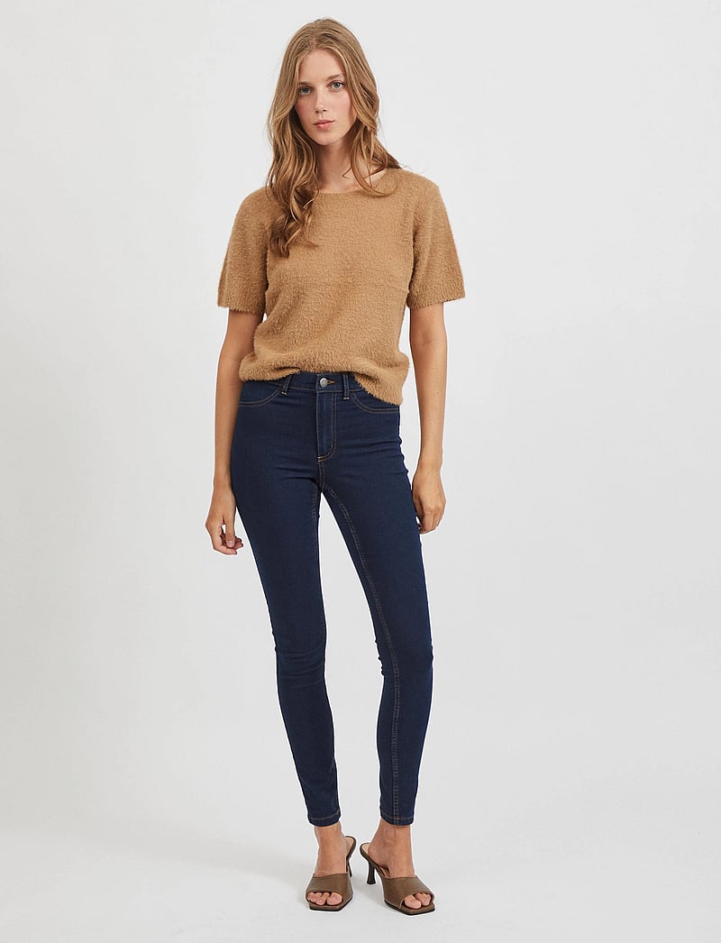 Vila - VIJEGGY ANA RW JEGGING DBD - NOOS - dark blue denim - 4