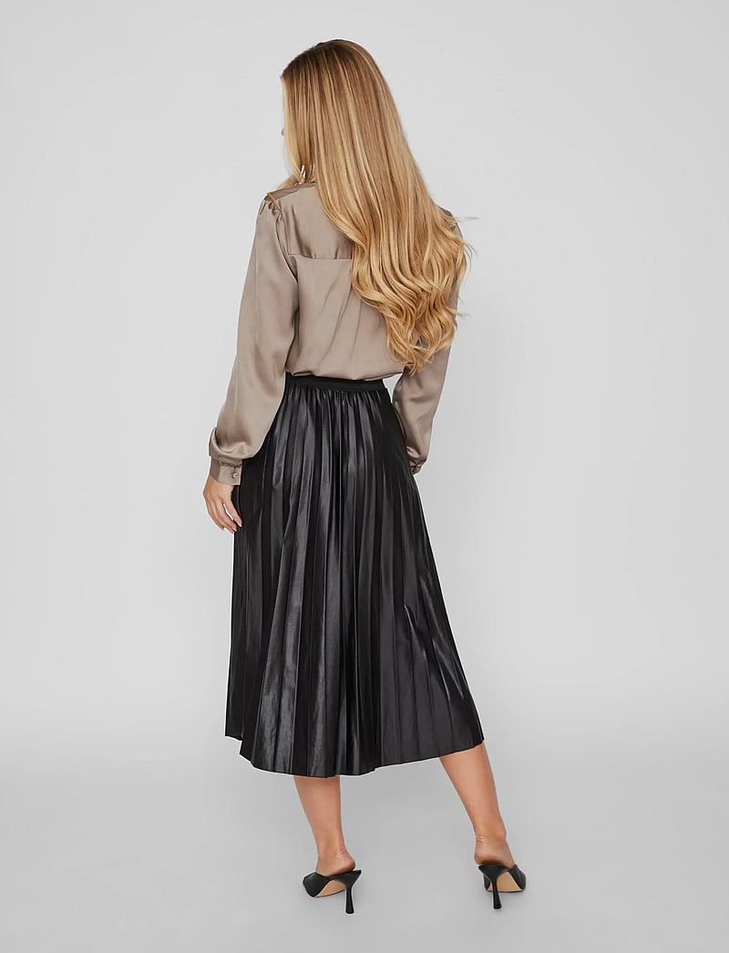Vila - VINITBAN SKIRT - NOOS - plisserade kjolar - black - 3
