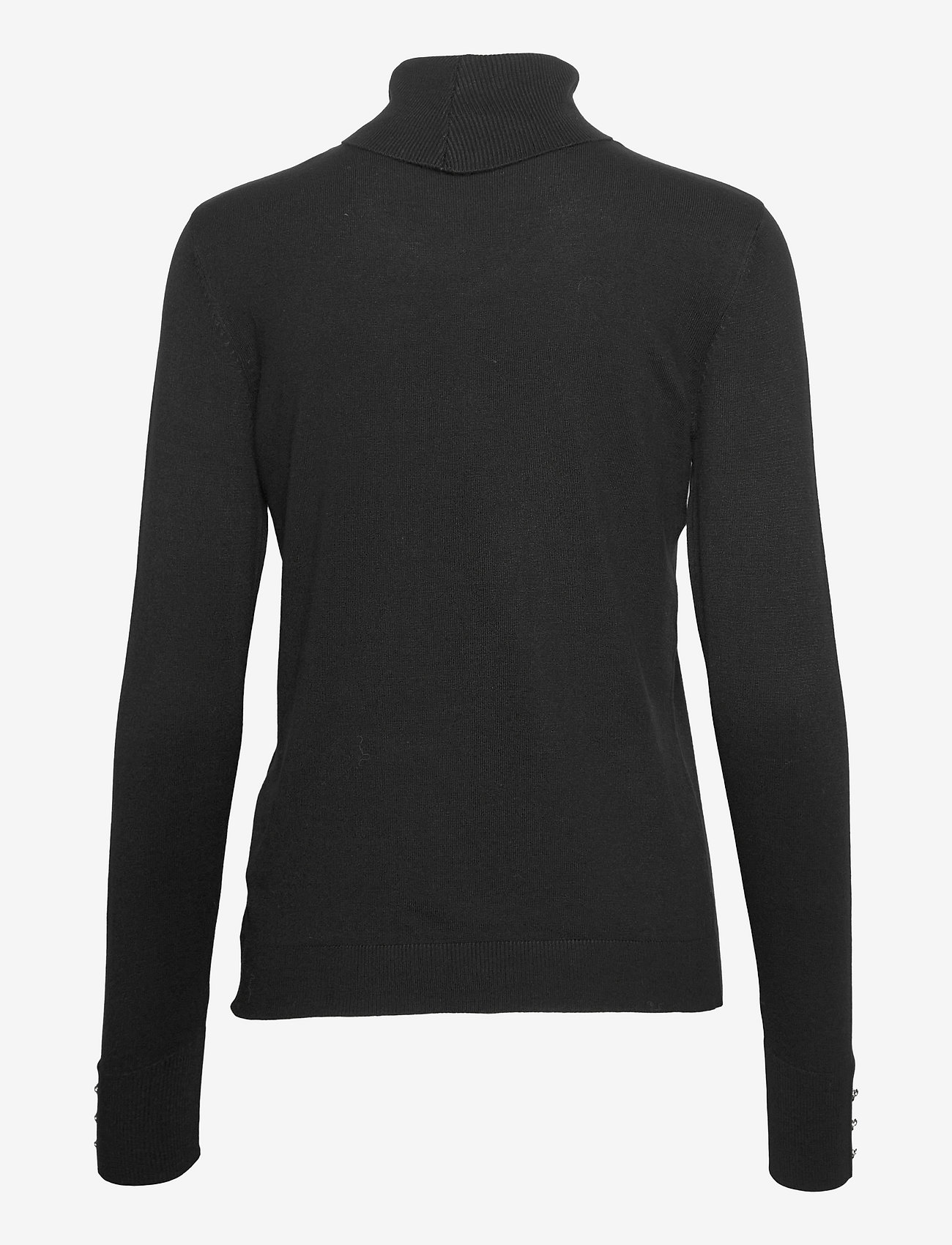 Vila - VIJENEVE BUTTON L/S KNIT TOP/SU - NOOS - black - 1