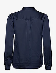 Vila - VIELLETTE SATIN L/S SHIRT - NOOS - long-sleeved shirts - navy blazer - 1