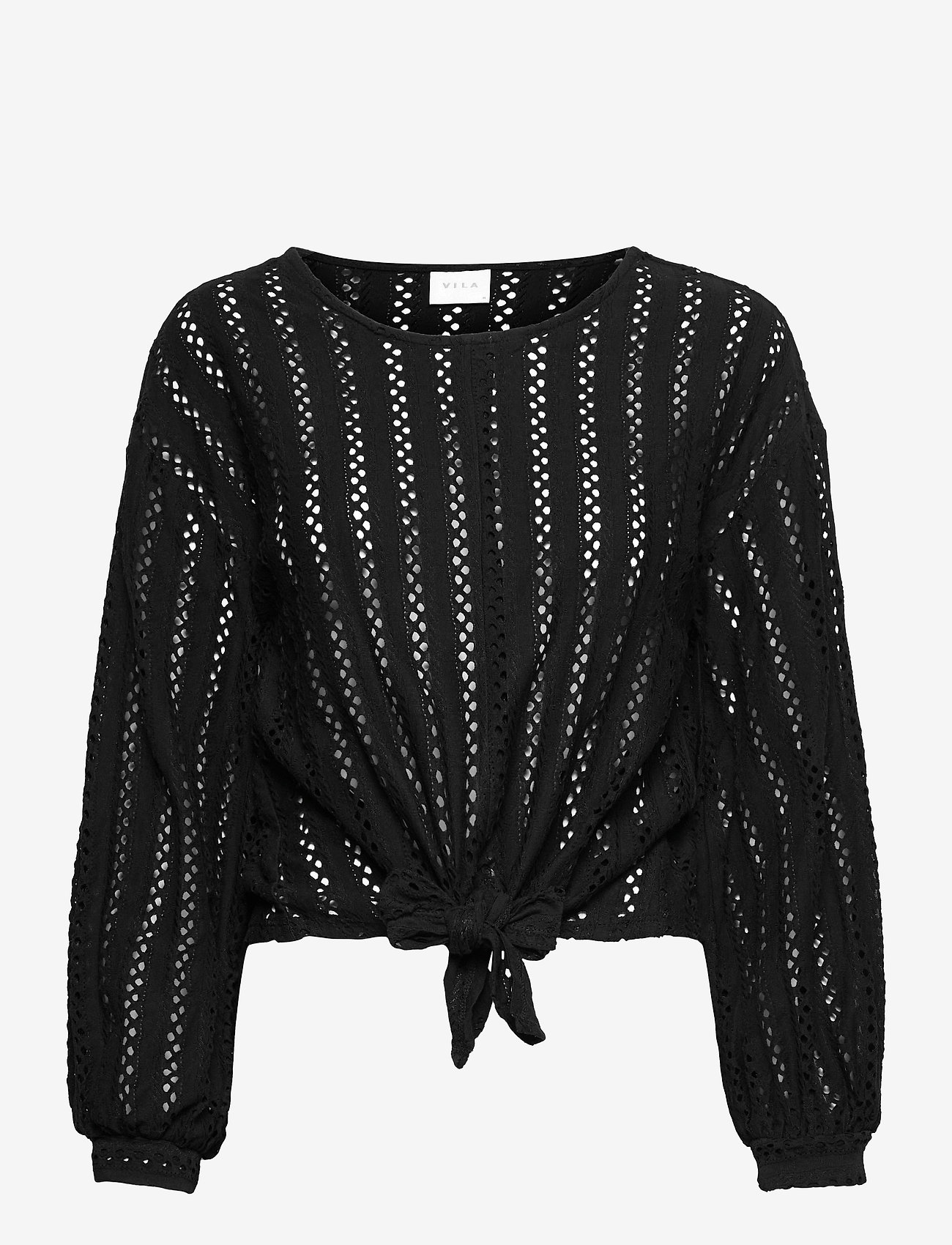 Vila - VIPILINE L/S T-SHIRT/4 - blouses met lange mouwen - black - 0