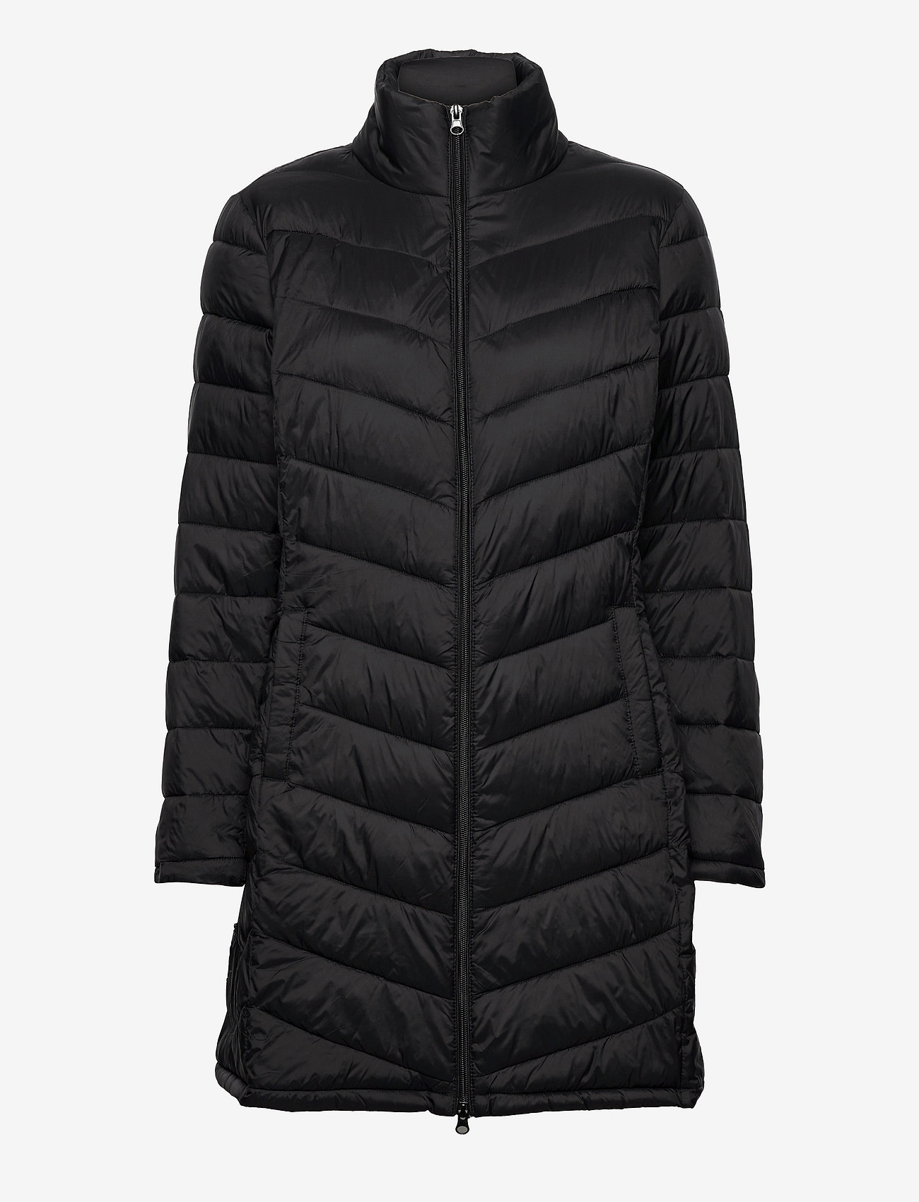 Vila - VISIBIRIA NEW LONG JACKET/PB - winter jackets - black - 0