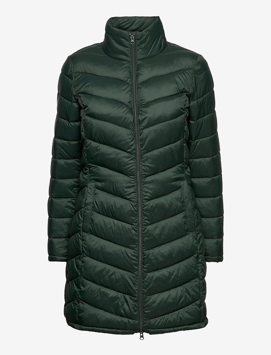 Vila - VISIBIRIA NEW LONG JACKET/PB - darkest spruce - 1