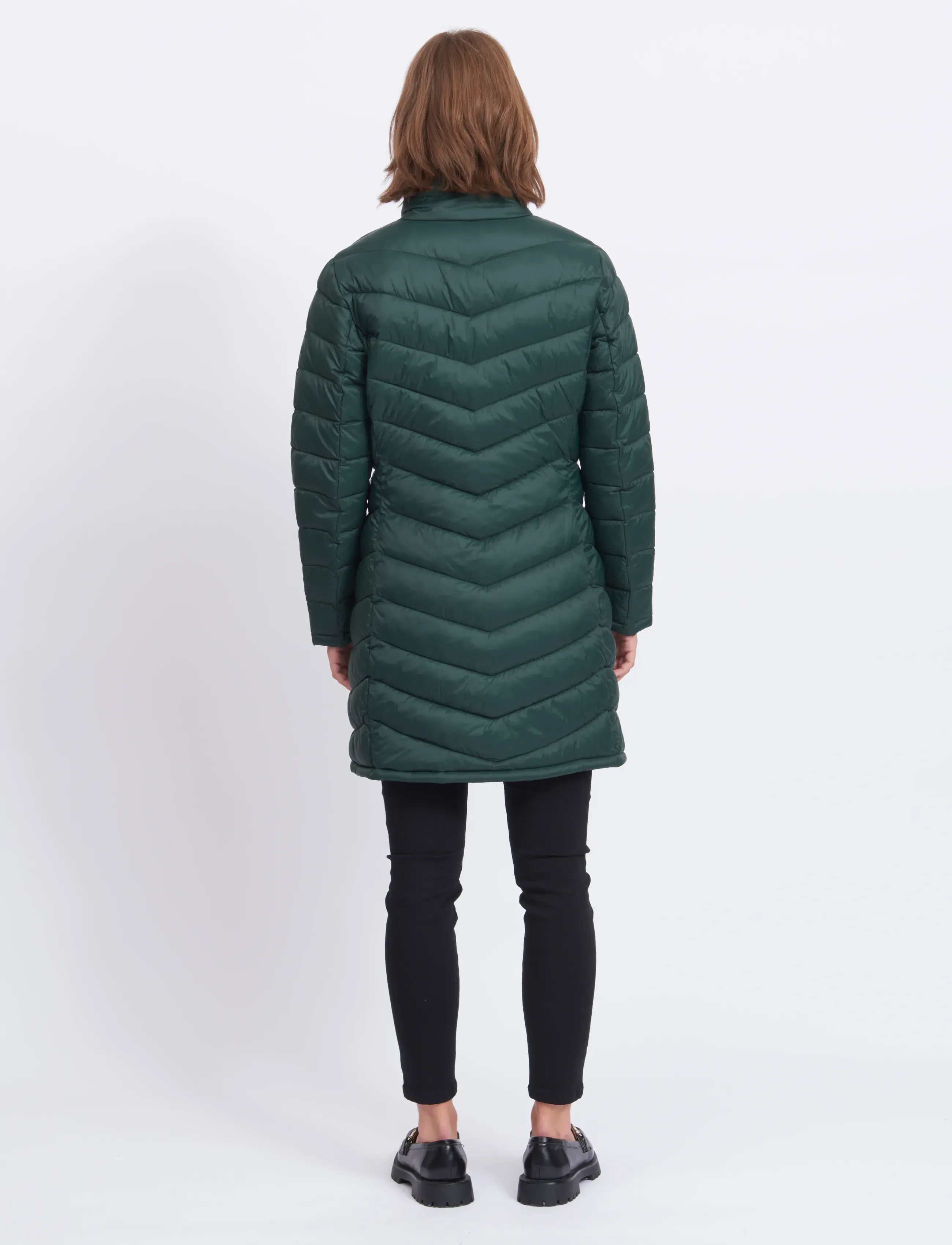 Vila - VISIBIRIA NEW LONG JACKET/PB - down- & padded jackets - darkest spruce - 3