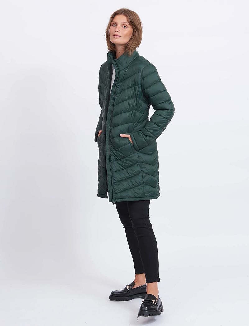 Vila - VISIBIRIA NEW LONG JACKET/PB - darkest spruce - 4