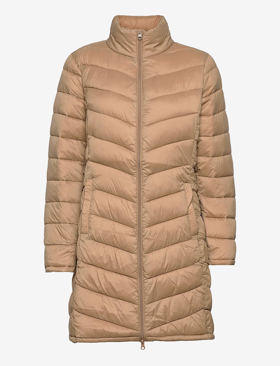 Vila - VISIBIRIA NEW LONG JACKET/PB - pūkinės ir paminkštintosios striukės - tigers eye - 1
