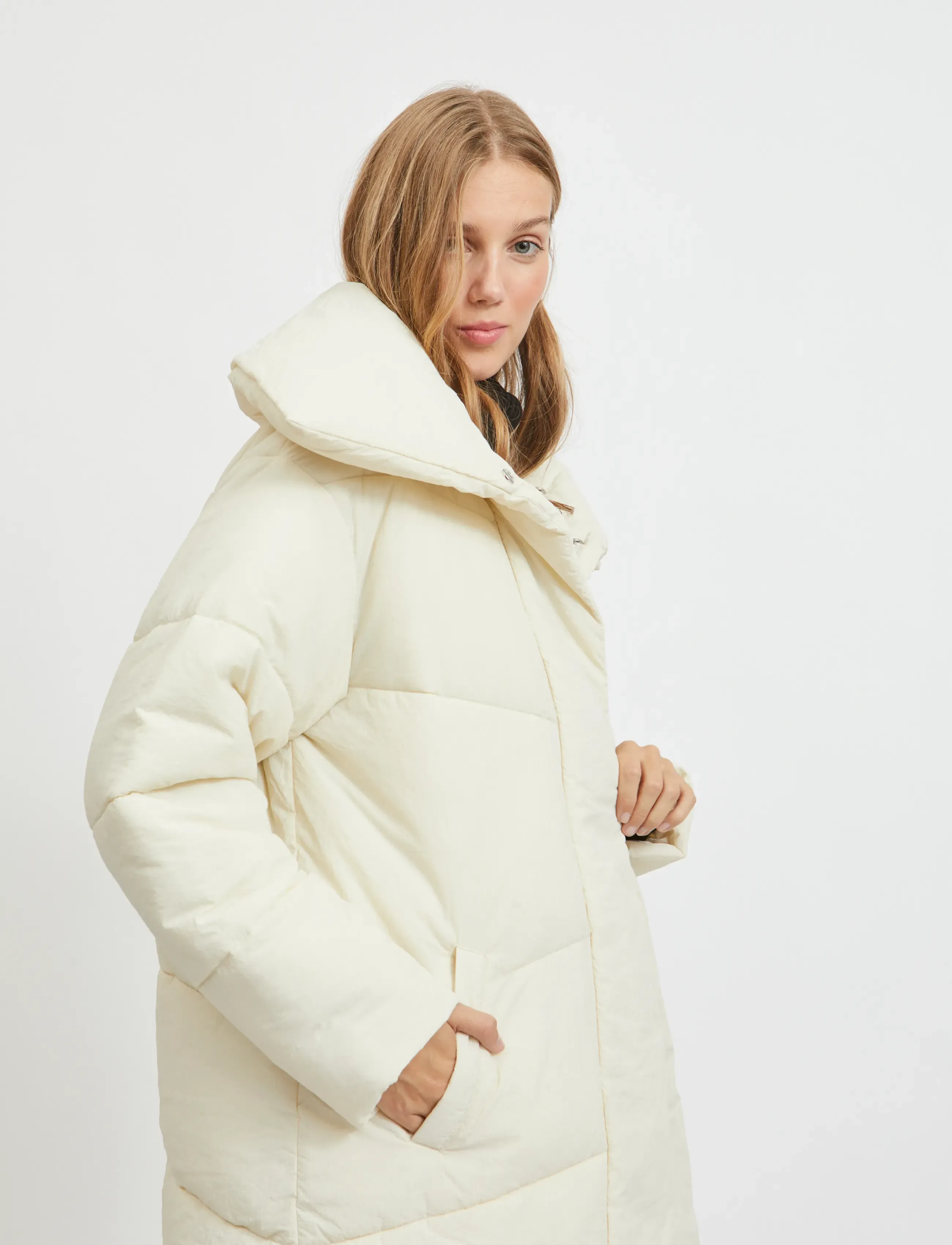 Vila - VILOUISA PADDED COAT/PB - dunjakker - birch - 5