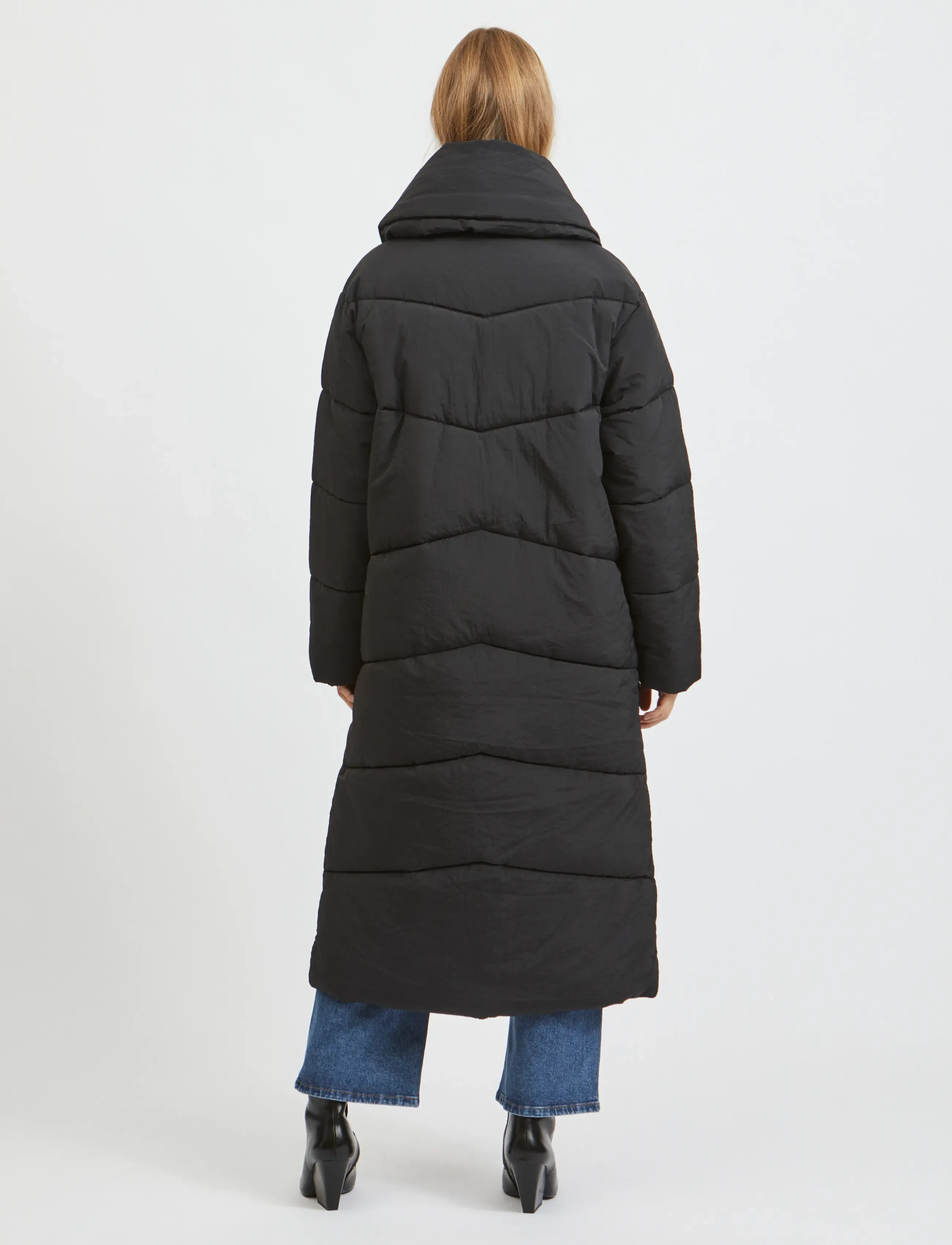 Vila - VILOUISA PADDED COAT/PB - dunjakker - black - 3