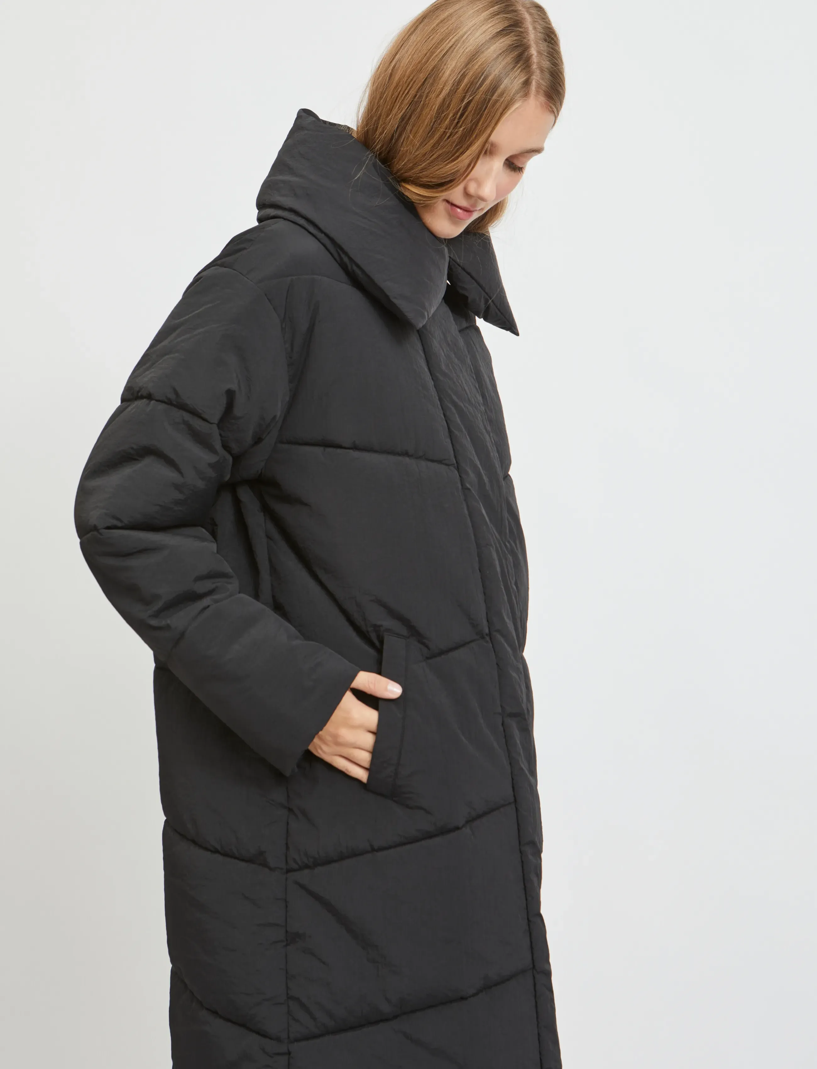 Vila - VILOUISA PADDED COAT/PB - dunjakker - black - 5
