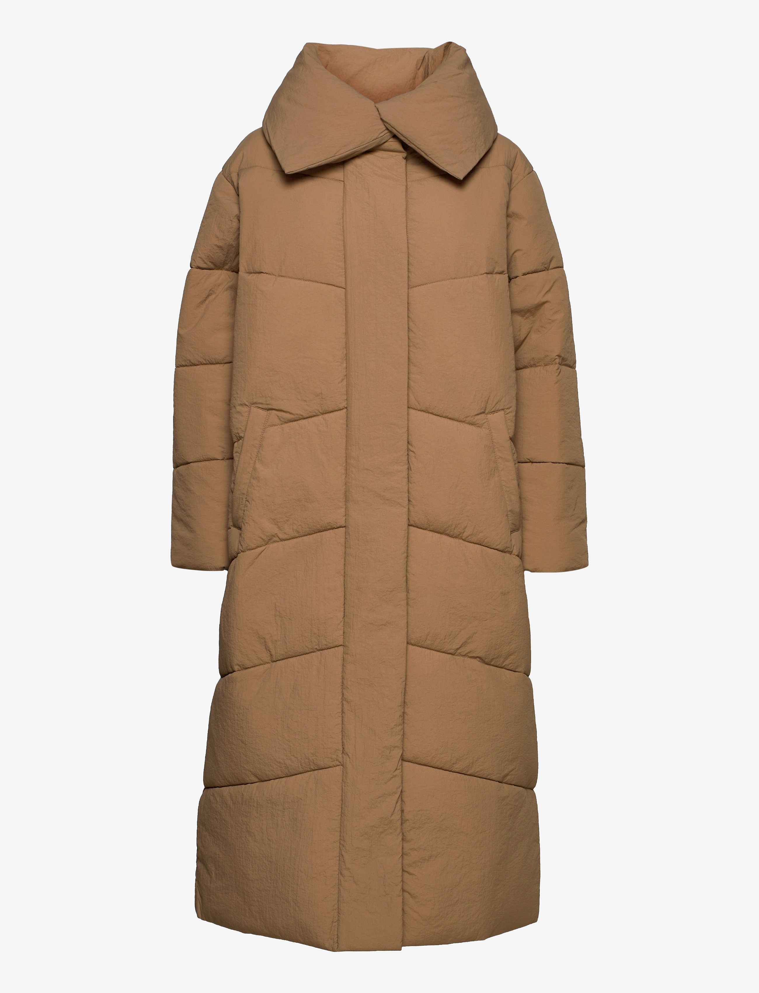 Vila VILOUISA PADDED COAT/PB - Daunenmäntel - TIGERS EYE / brown