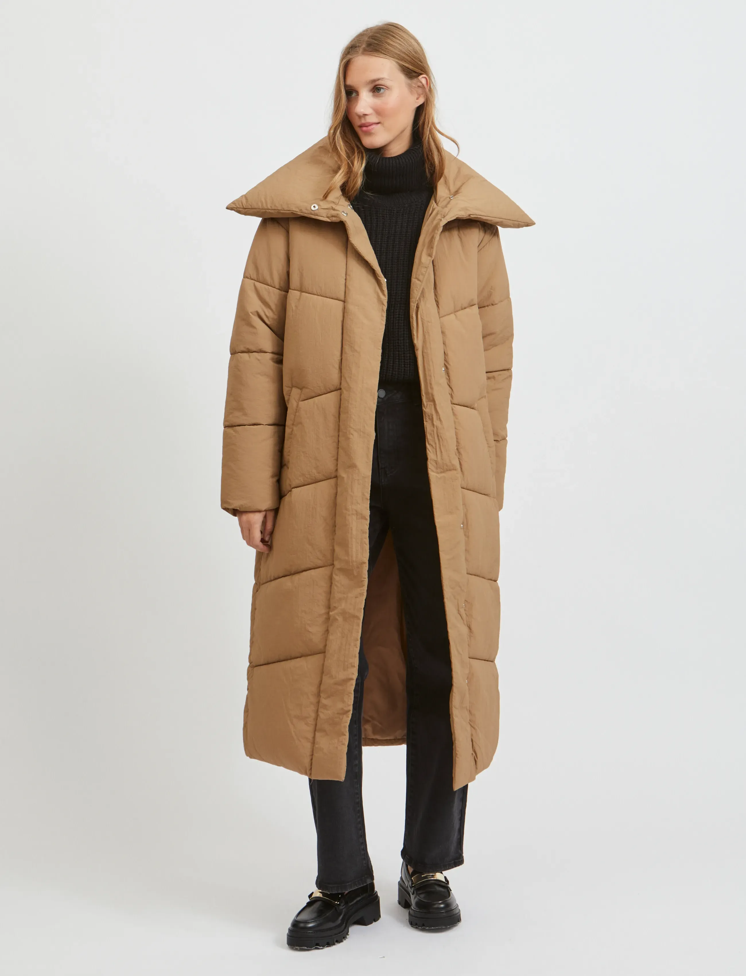 Vila VILOUISA PADDED COAT/PB - Coats - TIGERS EYE / brown