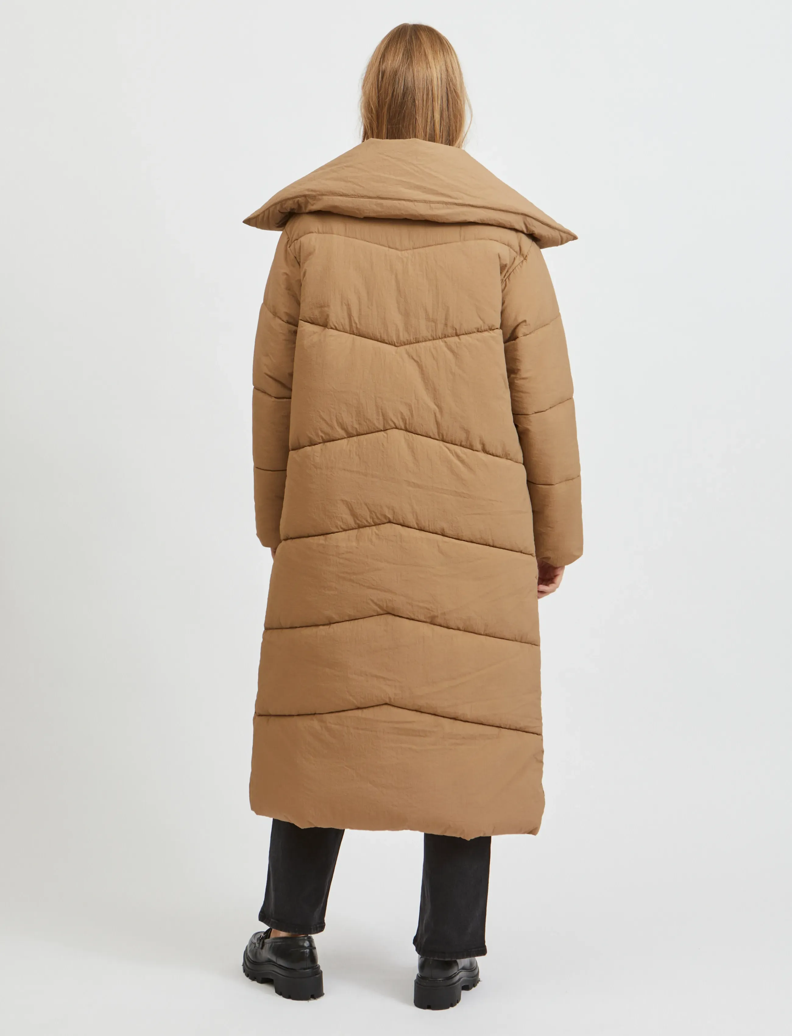 Vila - VILOUISA PADDED COAT/PB - sulejoped ja voodriga joped - tigers eye - 3