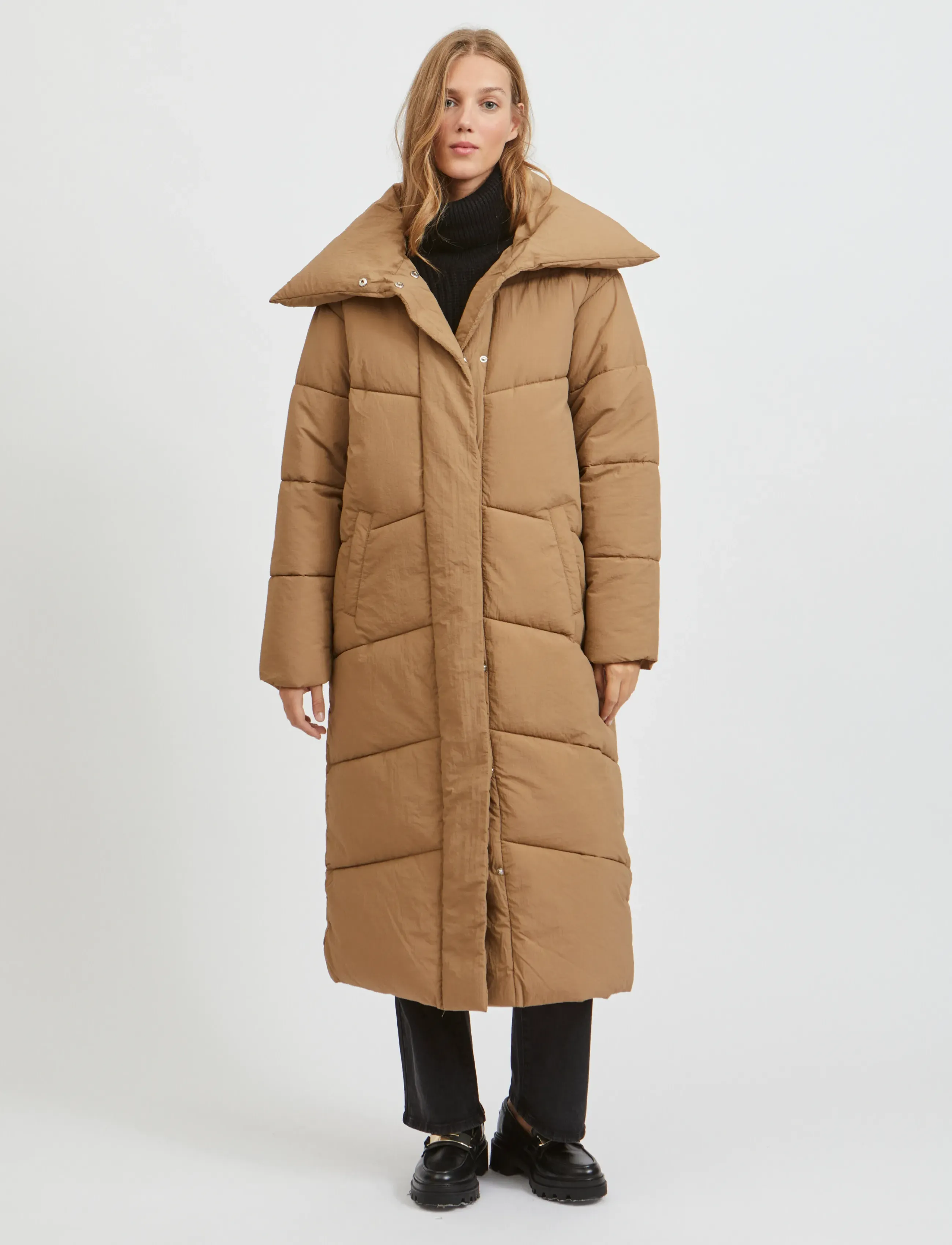 Vila - VILOUISA PADDED COAT/PB - sulejoped ja voodriga joped - tigers eye - 4