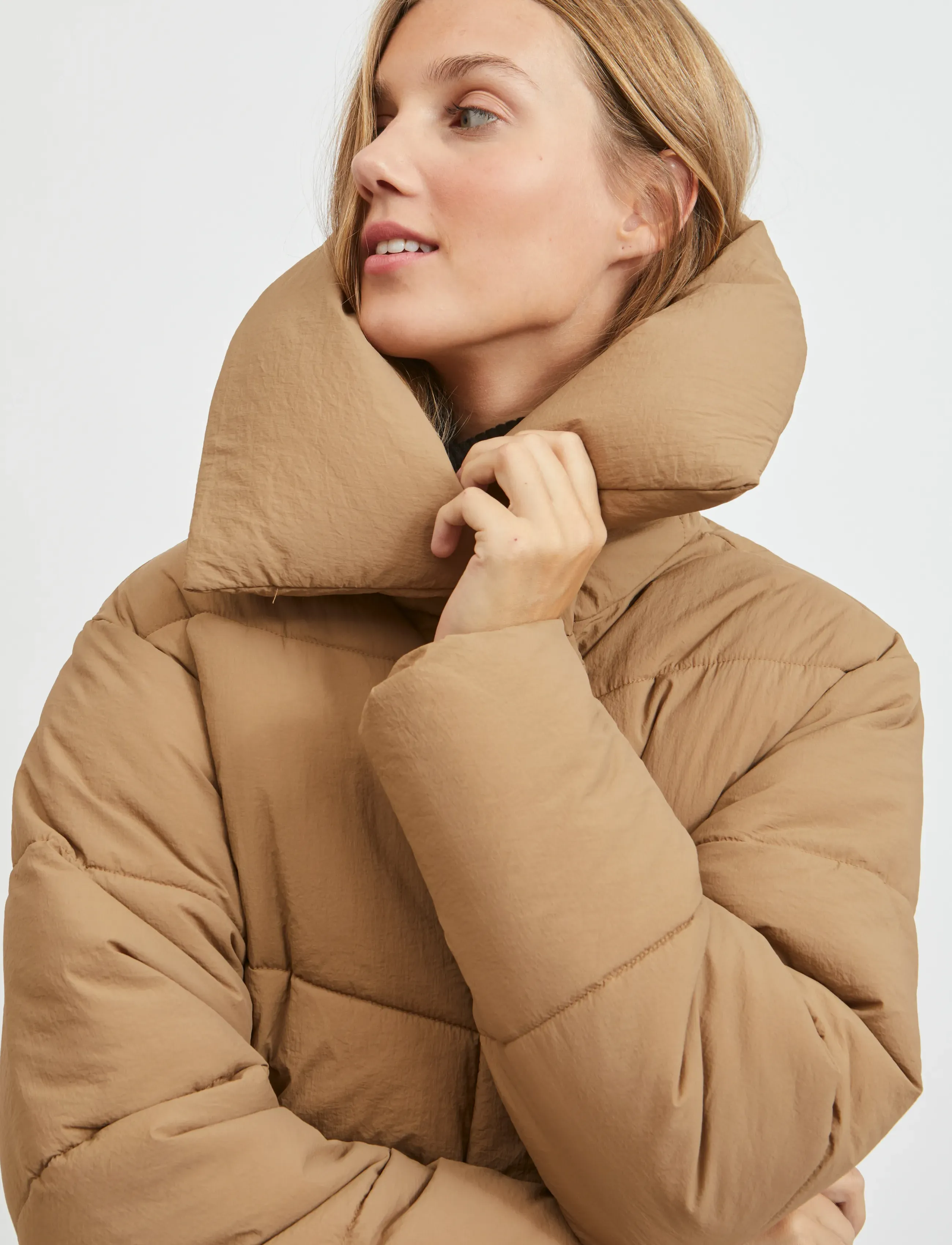 Vila - VILOUISA PADDED COAT/PB - sulejoped ja voodriga joped - tigers eye - 5