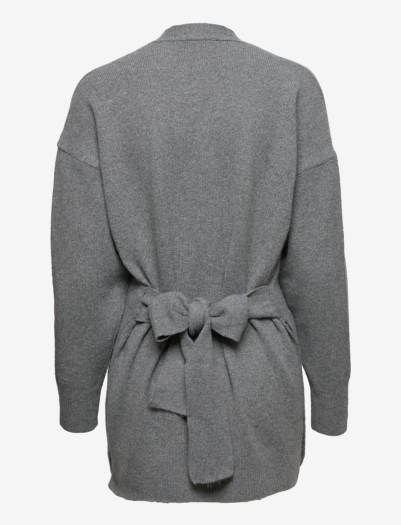 Vila - VIHAILEY BELT L/S KNIT CARDIGAN/SU - medium grey melange - 1