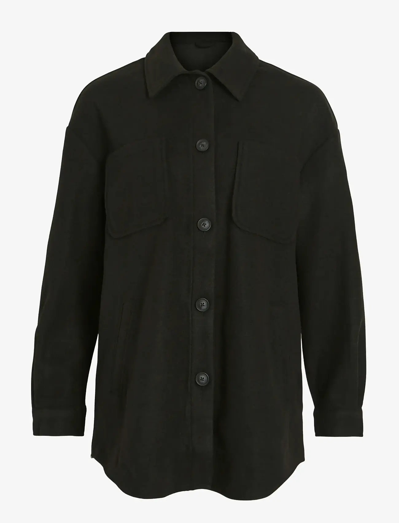 Vila - VIKIMMI SHIRT L/S JACKET - NOOS - overshirts - black - 1