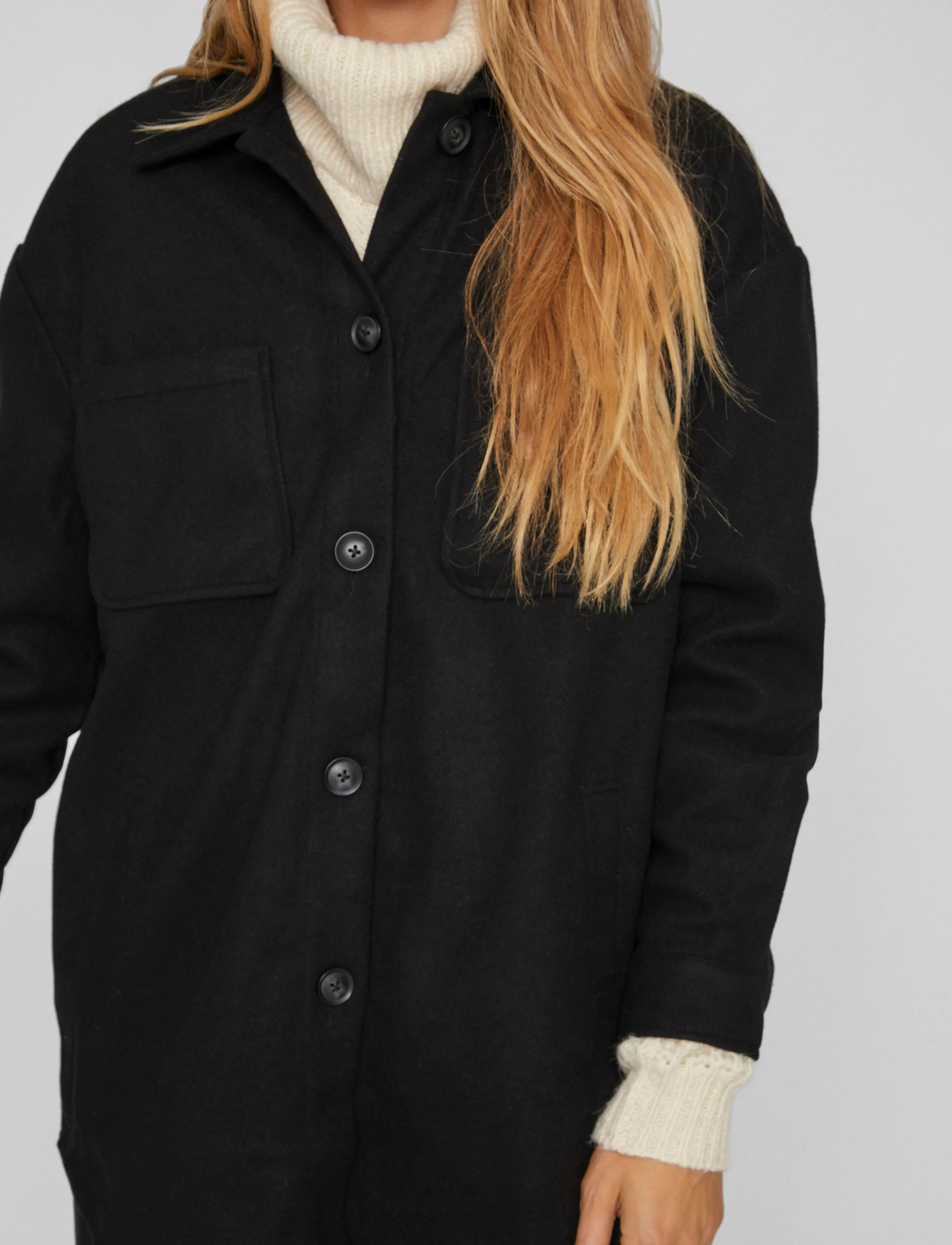 VILA Vikimmi Shirt L/S Jacket skjortor dam – bild 5