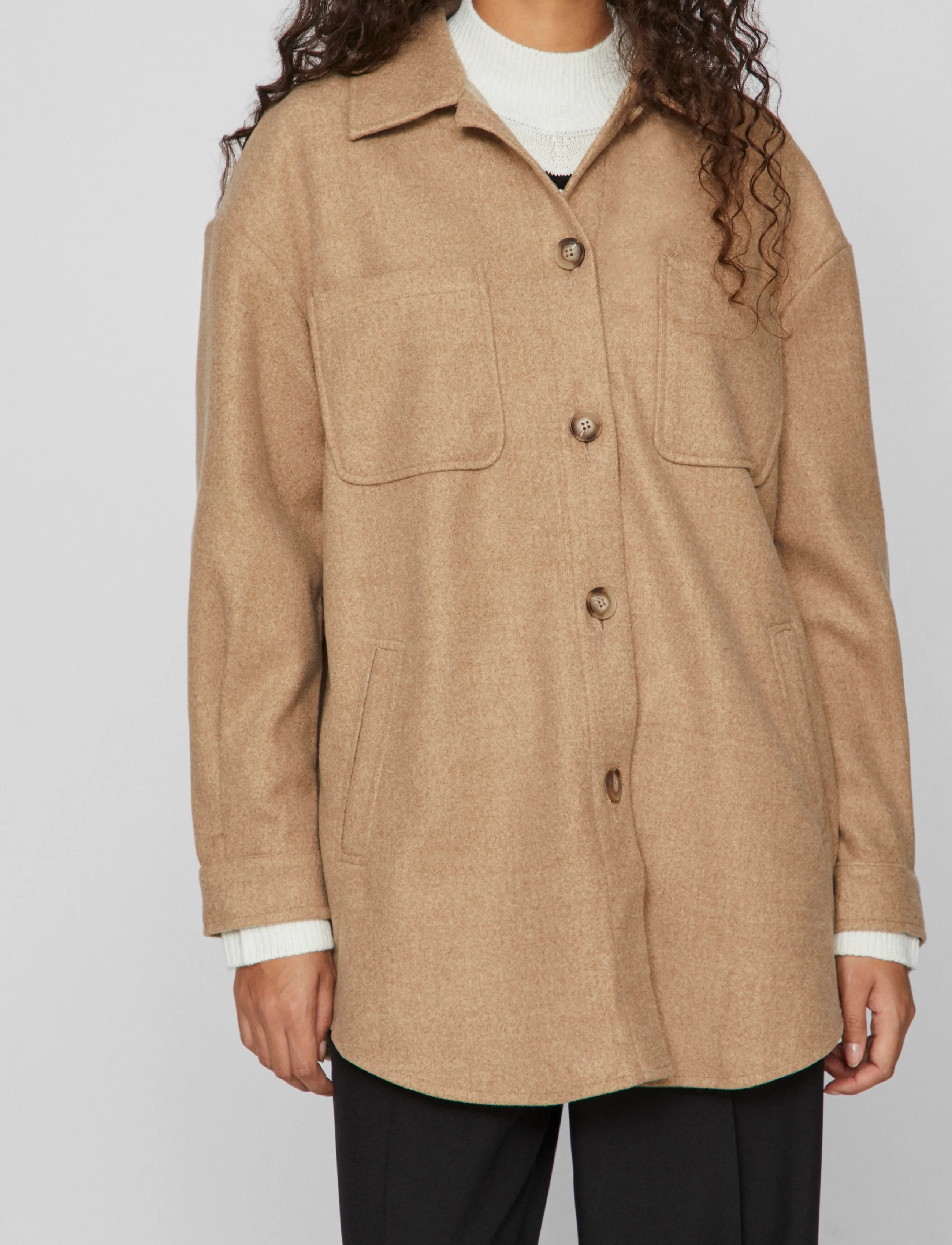 VILA Vikimmi Shirt L/S Jacket skjortor dam – bild 5