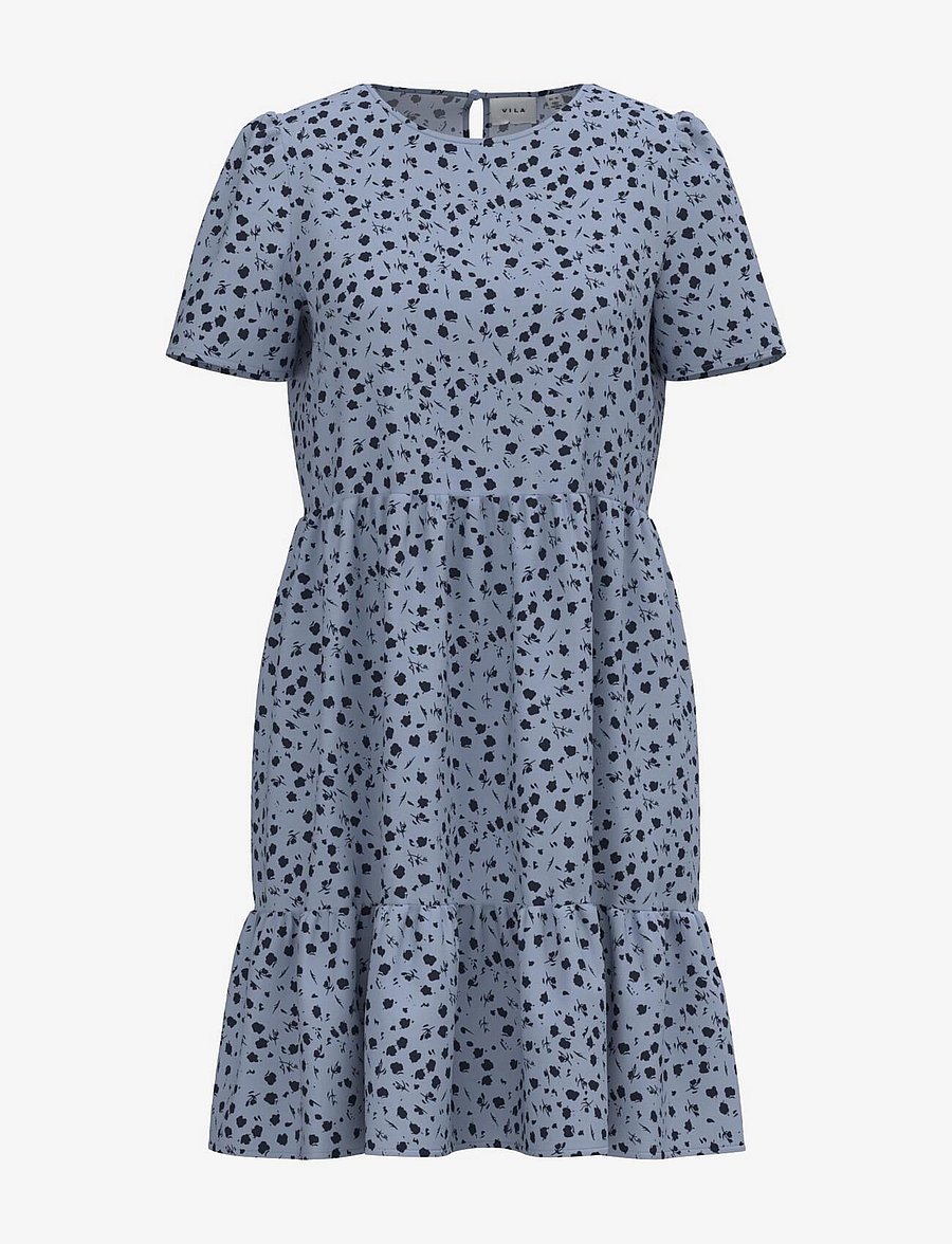 Vila - VIPAYA S/S DRESS /SU - NOOS - kentucky blue - 0