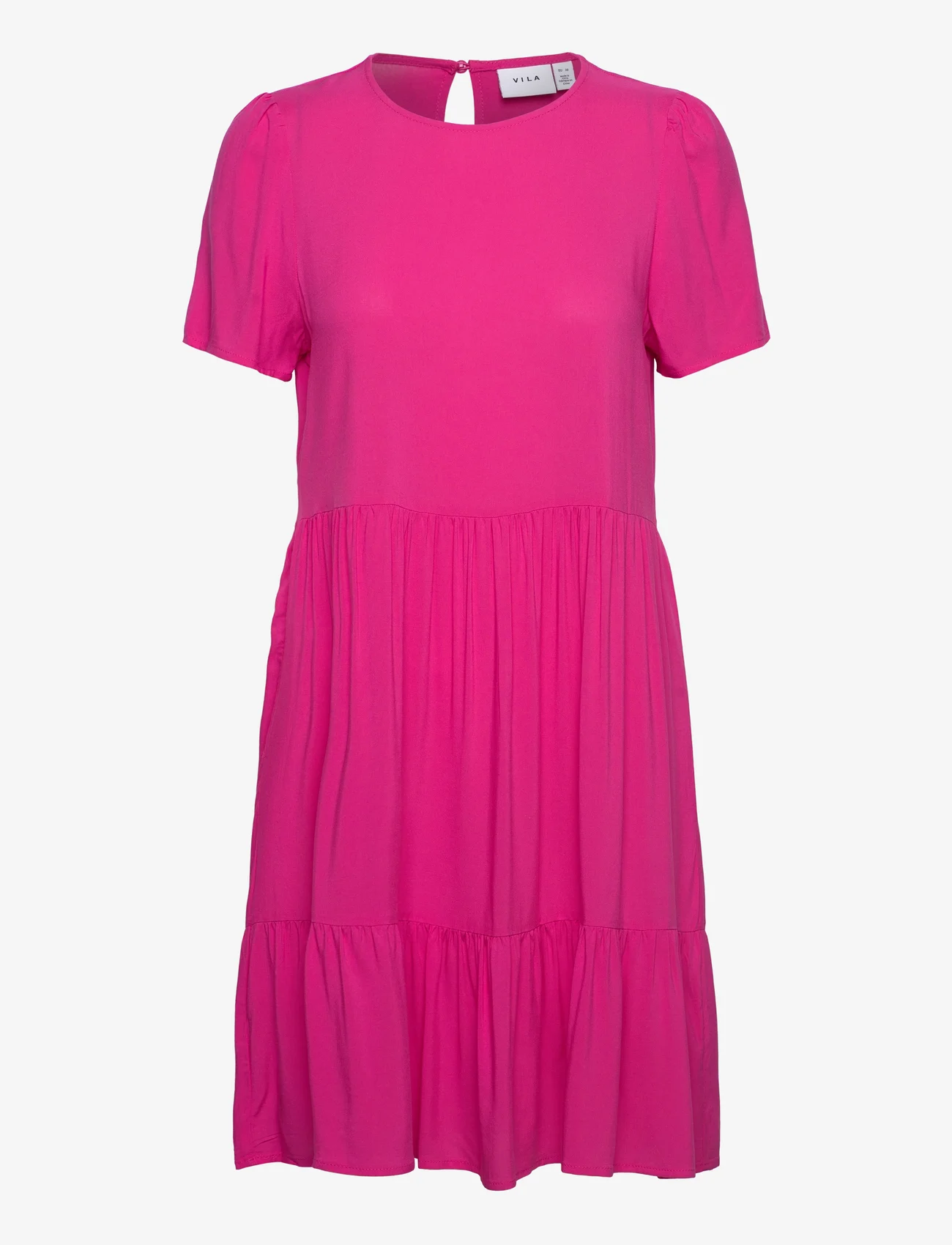 Vila - VIPAYA S/S DRESS - NOOS - summer dresses - pink yarrow - 0