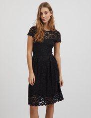 Vila - VIKALILA CAPSLEEVE LACE DRESS - NOOS - die niedrigsten preise - black - 2