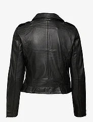 Vila - VIFELI LEATHER JACKET/SU - spring jackets - black - 2