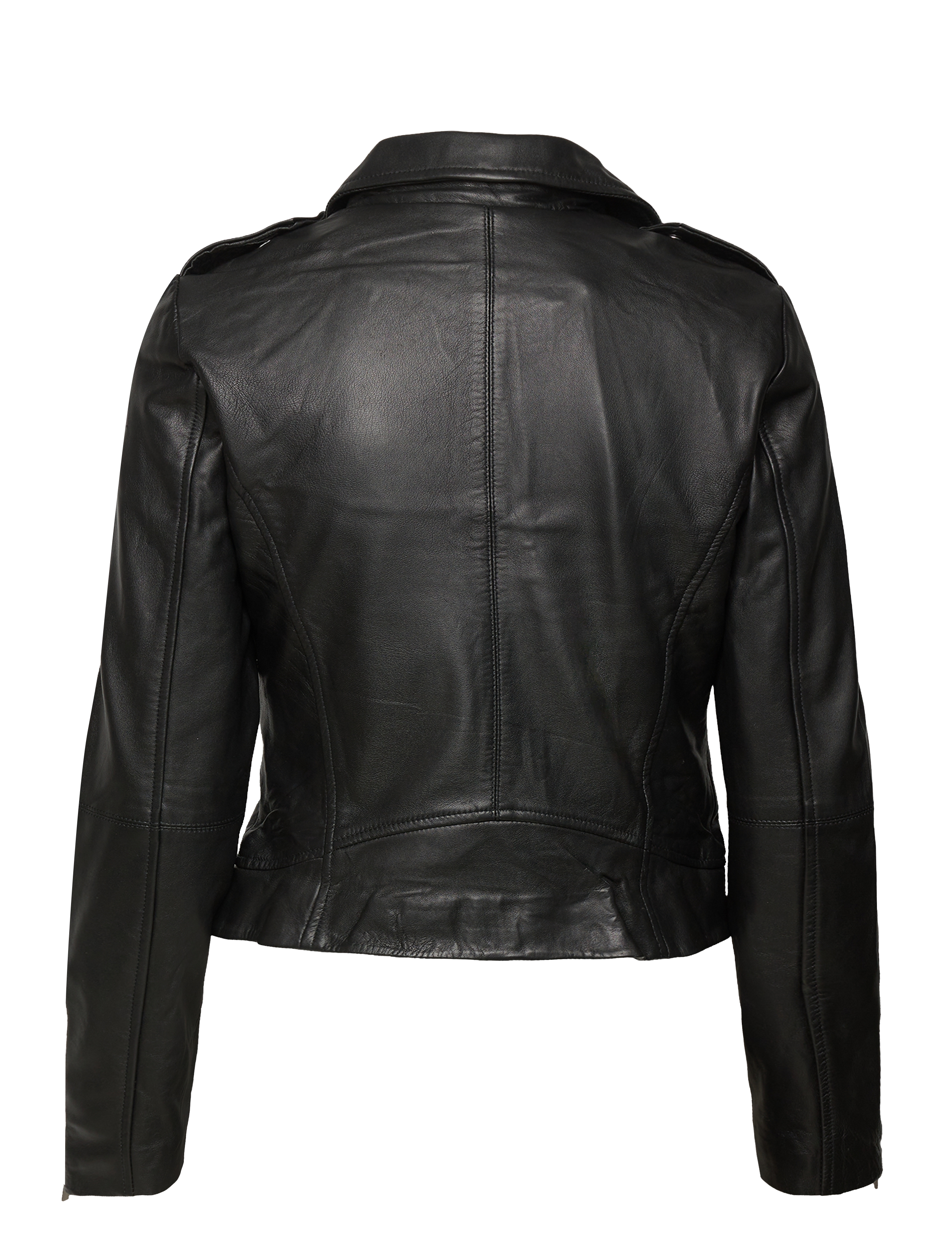 Vila - VIFELI LEATHER JACKET - NOOS - Üleriided - black - 3