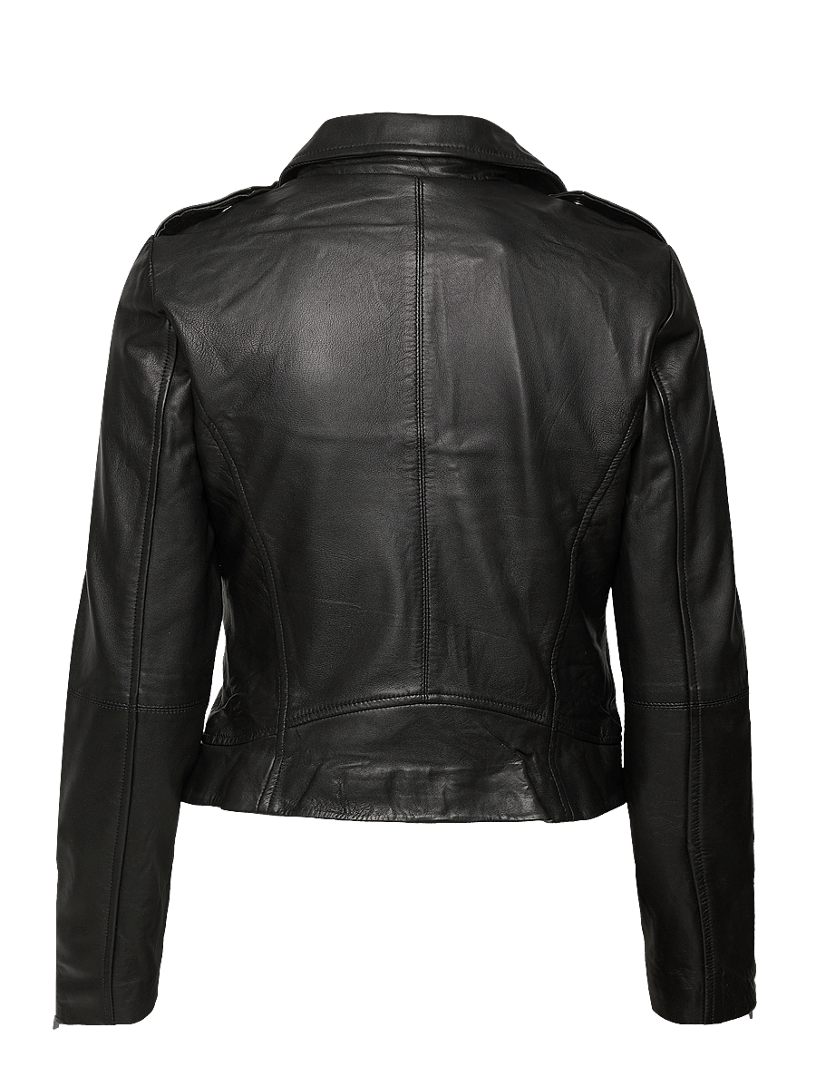 Vila - VIFELI LEATHER JACKET - NOOS - forårsjakker - black - 3