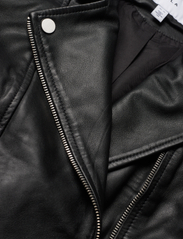 Vila - VIFELI LEATHER JACKET/SU - leather jackets - black - 3