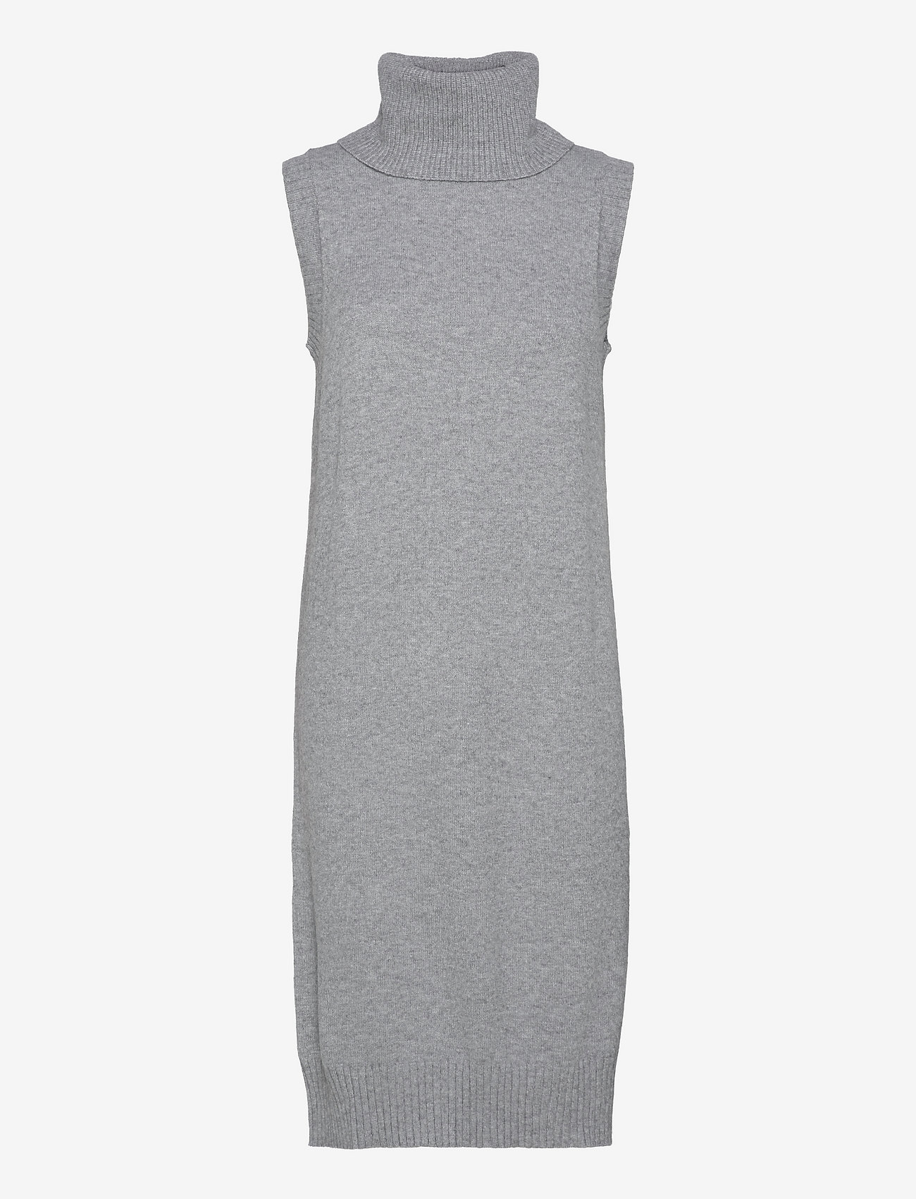 Vila - VIRIL LONG S/L KNIT VEST - medium grey melange - 0