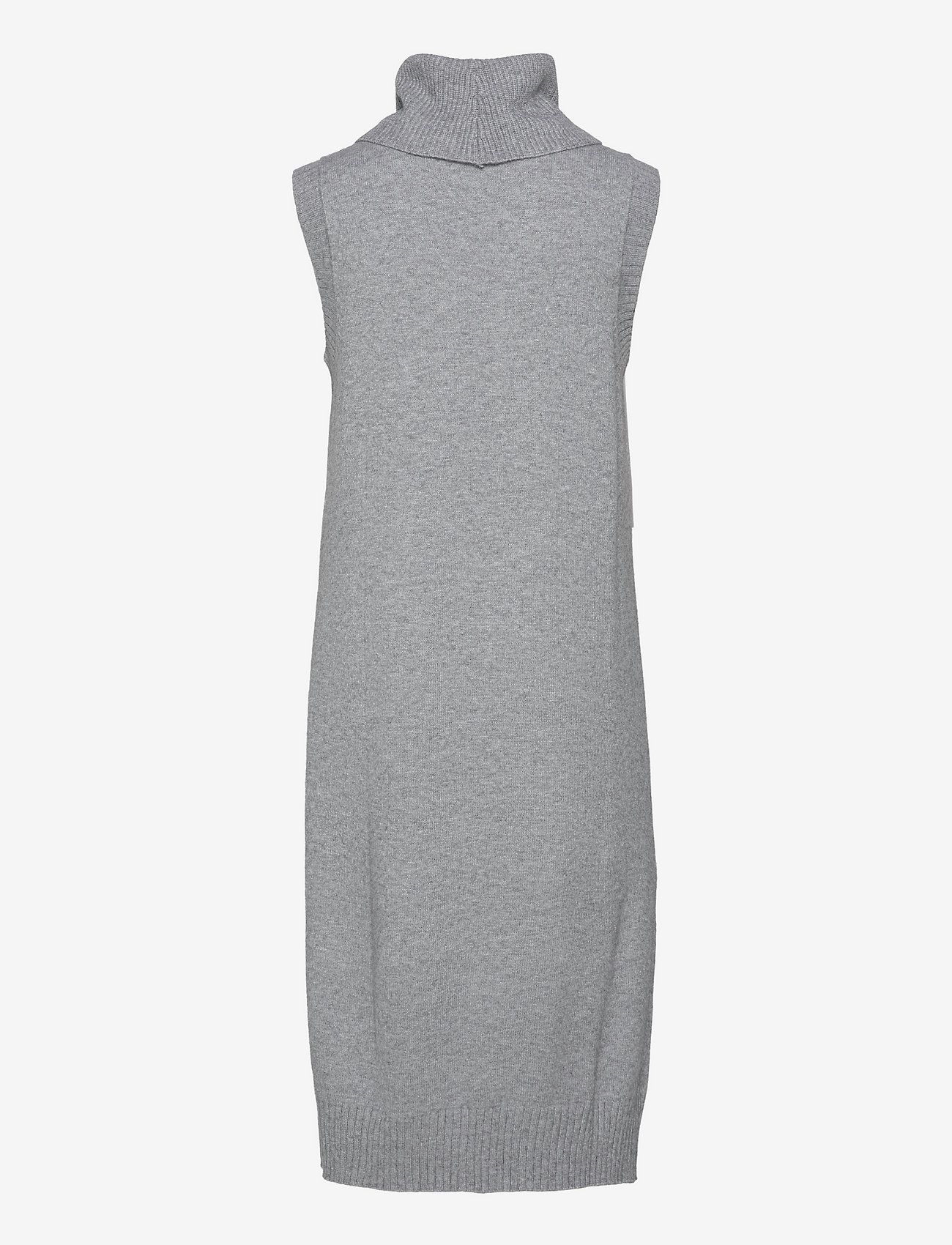 Vila - VIRIL LONG S/L KNIT VEST - medium grey melange - 1
