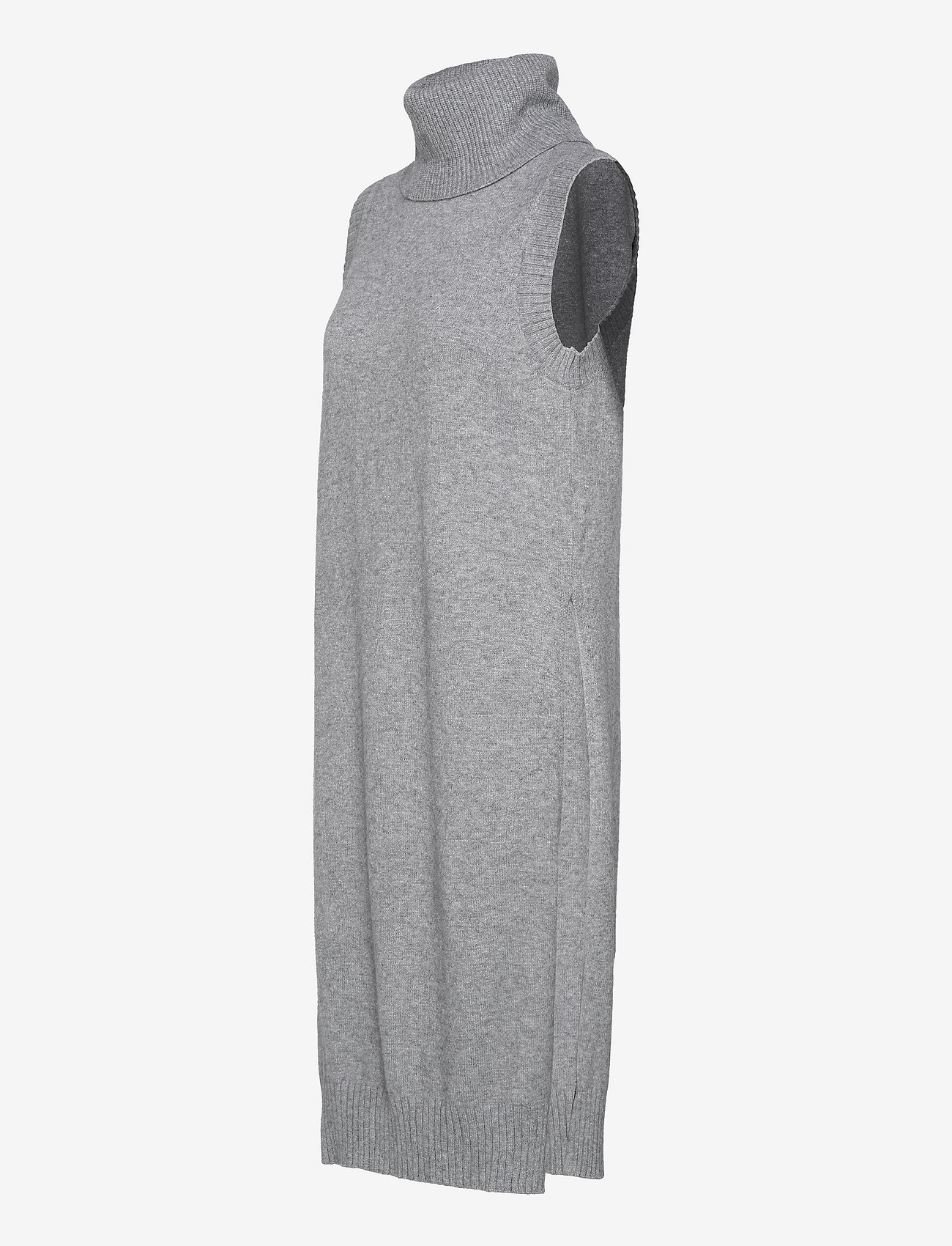 Vila - VIRIL LONG S/L KNIT VEST - medium grey melange - 2