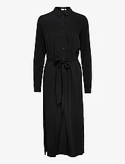 Vila - VIMOROSE L/S LONG DRESS/SU - - skjortklänningar - black - 0