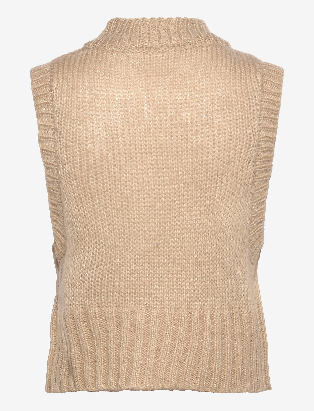 Vila - VINELLE O-NECK KNIT VEST/KA - cement - 1