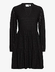 Vila - VIKAWA L/S DRESS - NOOS - krótkie sukienki - black - 0