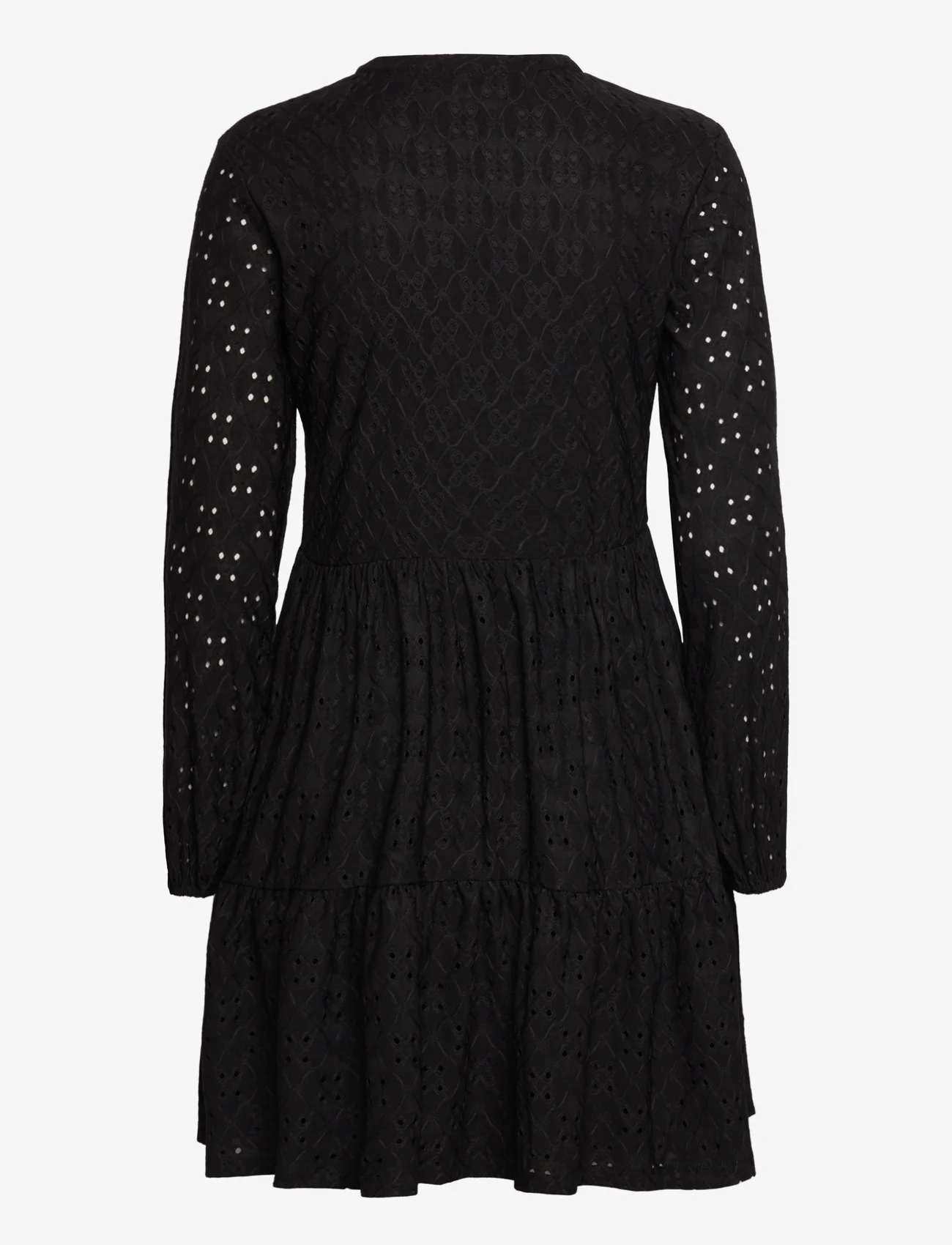 Vila - VIKAWA L/S DRESS - NOOS - krótkie sukienki - black - 1