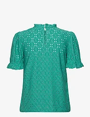 Vila - VIKAWA S/S FLOUNCE  TOP - NOOS - blūzes ar īsām piedurknēm - alhambra - 1