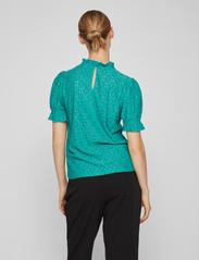 Vila - VIKAWA S/S FLOUNCE  TOP - NOOS - short-sleeved blouses - alhambra - 3