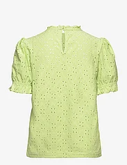 Vila - VIKAWA S/S FLOUNCE  TOP - NOOS - blouses korte mouwen - lettuce green - 1