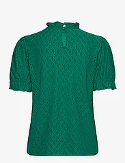 Vila - VIKAWA S/S FLOUNCE  TOP - NOOS - short-sleeved blouses - ultramarine green - 1