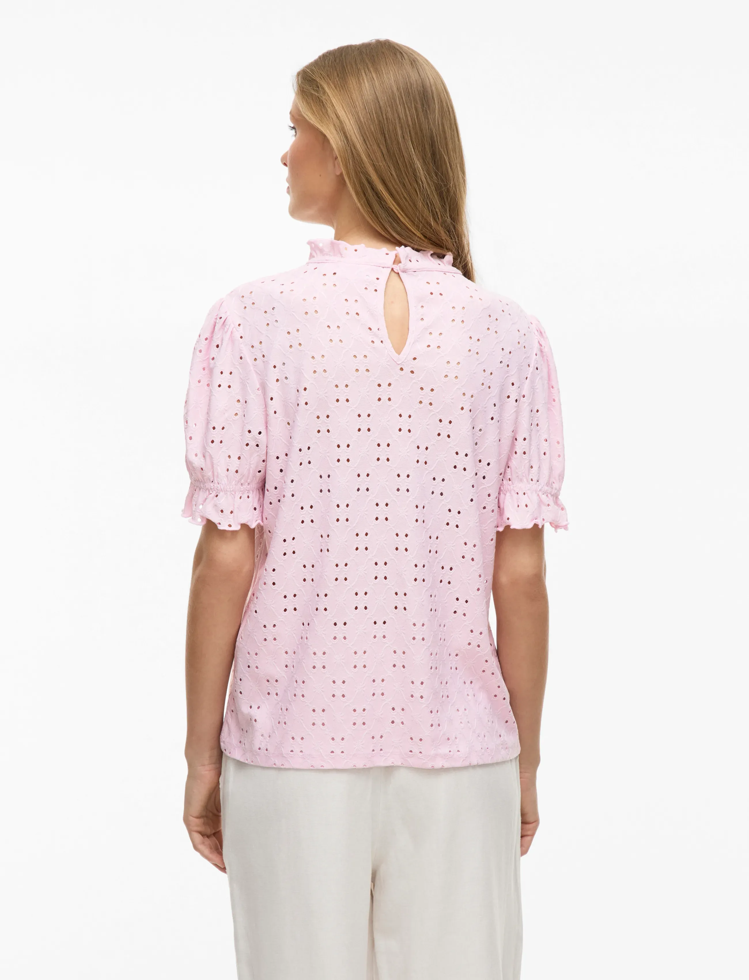 Vila - VIKAWA S/S FLOUNCE  TOP - NOOS - blouses à manches courtes - winsome orchid - 2