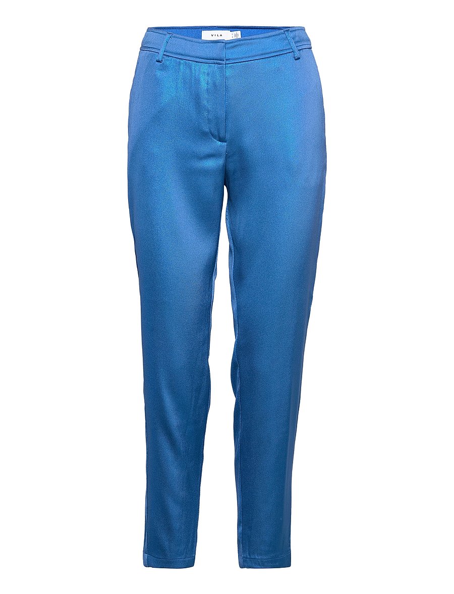 Vila - VIRISENE RW STRAIGHT PANTS/C19 - hose mit geradem bein - delft - 0