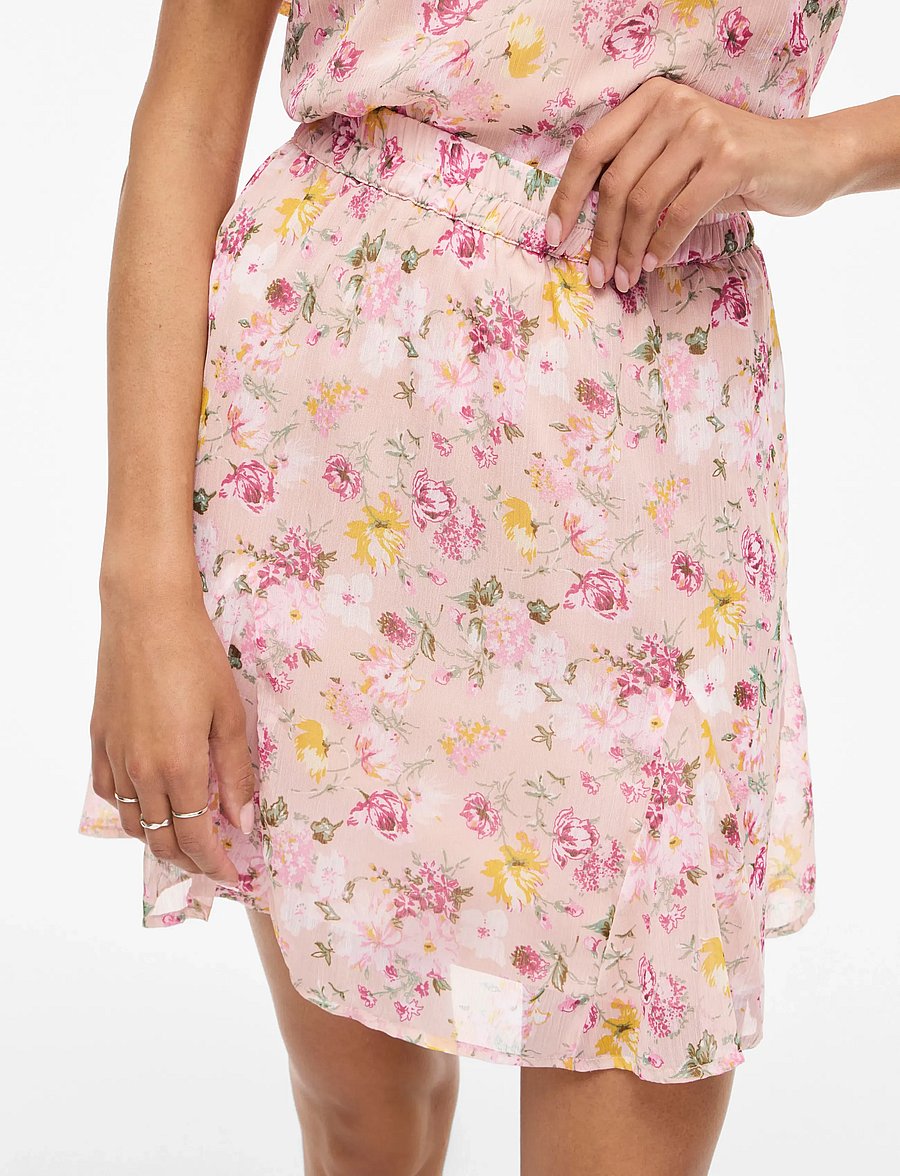 Vila - VIFALIA HW SHORT SKIRT - NOOS - miniseelikud - misty rose - 5