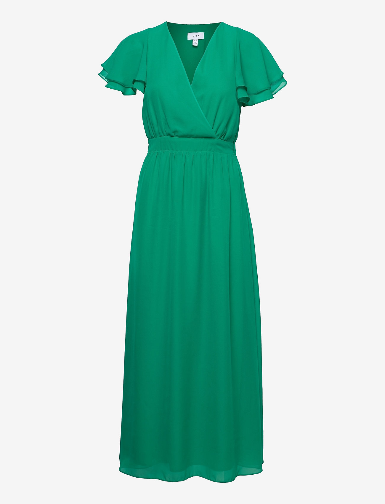 Vila - VIFELIPA V-NECK ANKLE DRESS/DC - pepper green - 0