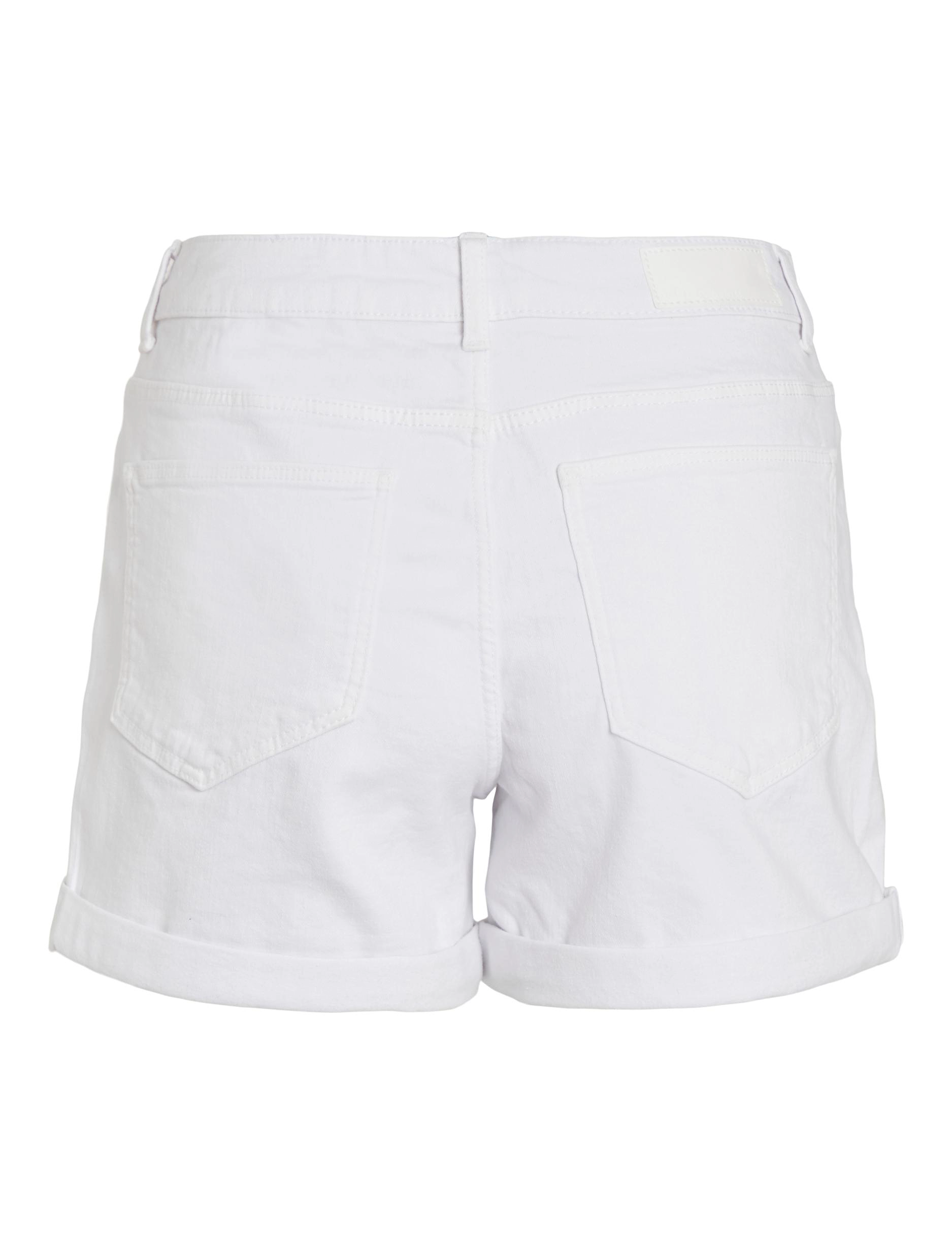Vila - VIDINA IT RW DENIM SHORTS WHITE - - white denim - 1